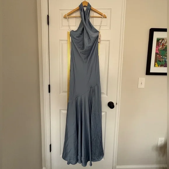 NWT Birdy Grey Dusty Blue Bridesmaid Dress - Picture 3 of 7